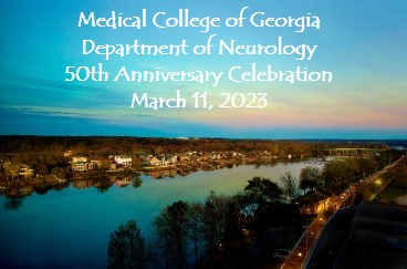 MCG Department of Neurology 50th Anniversary Celebration Banner